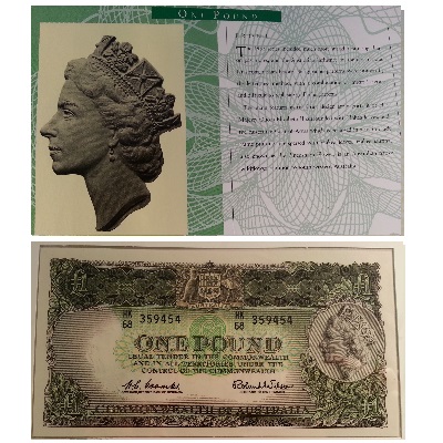 NPA 1991 25th Anniversary Banknote Set - 1 Pound note