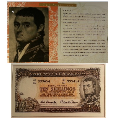 NPA 1991 25th Anniversary Banknote Set 10 shilling note